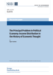 Income Distribution in the History of Economic Thought