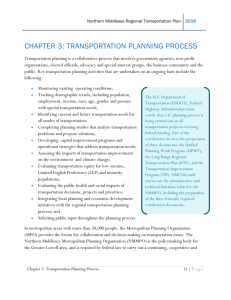 Transportation Planning Process - Northern Middlesex Council of