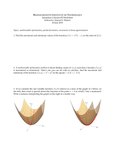 Interphase Calculus III Worksheet Instructor: Samuel S. Watson 20