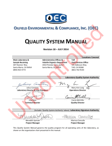 quality system manual