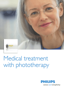 Medical treatment with phototherapy