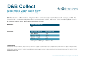D&B Collect Pricing Schedule.