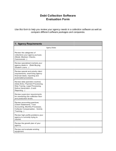 Debt Collection Software Evaluation Form
