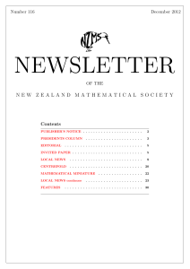 December - New Zealand Mathematical Society