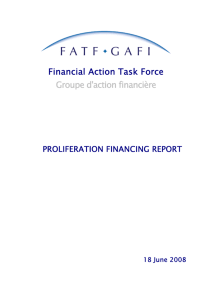 proliferation financing