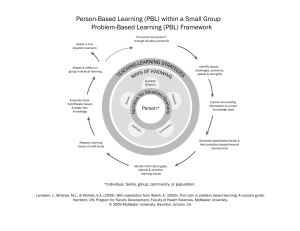 Person-Based Learning (PBL) within a Small Group Problem