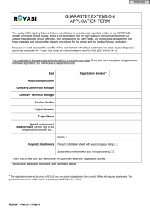 guarantee extension application form