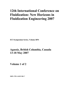 12th International Conference on Fluidization