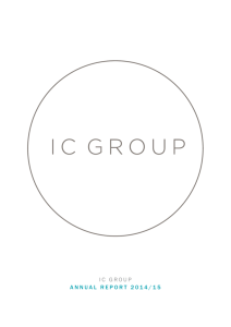 IC GROUP ANNUAL REPORT 2014/15