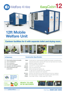 12ft Mobile Welfare Unit