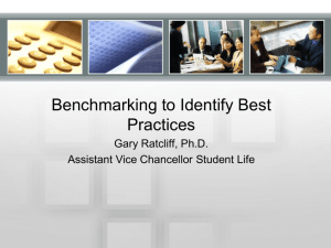 Benchmarking to Identify Best Practices