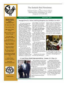 The Sankofa Bird Newsletter