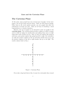Lines and the Cartesian Plane