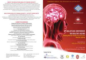conference brochure - Healthy Ageing Society