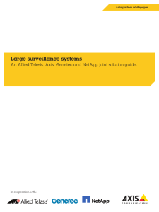 Large surveillance systems