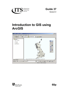 Introduction to GIS using ArcGIS