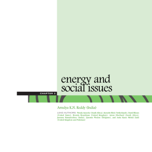 Chapter 2 - Energy and Social Issues