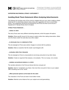Supplement 7: Avoiding Weak Thesis Statements When Analyzing