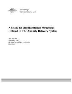 11-05 Annuity Organizational Structures