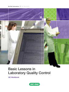 Basic Lessons in Laboratory Quality Control