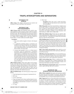 Chapter 10 - Traps Interceptors and Separators