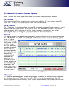 PXI Based RF Antenna Testing System