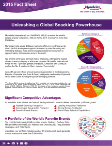 Mondelēz International Corporate Fact Sheet