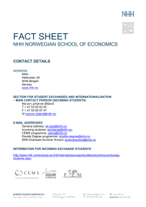NHH Fact Sheet - Ivey Business School