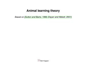 Animal learning theory