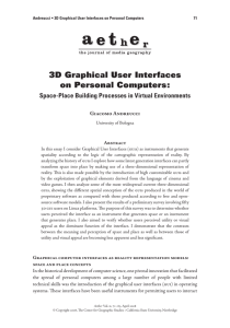 3D Graphical User Interfaces on Personal Computers