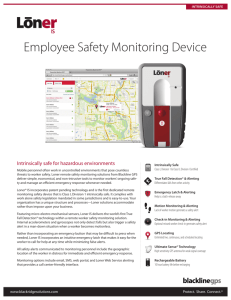 Employee Safety Monitoring Device