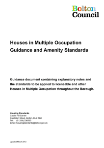 (Houses in Multiple Occupation) Guidance and