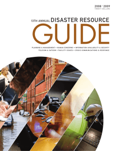 DISASTER RESOURCE - Emergency Management & Safety Solutions