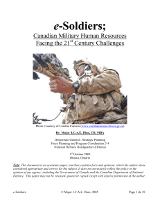 e-Soldiers - Conference of Defence Associations Institute