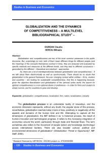 globalization and the dynamics of competitiveness
