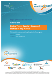 Online Travel Agents -‐ Advanced Profiles of Key Players