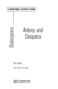 Antony and Cleopatra - Cambridge University Press