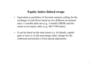 Equity-index-linked swaps