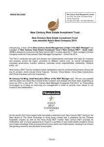 New Century Real Estate Investment Trust