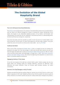 The Evolution of the Global Hospitality Brand