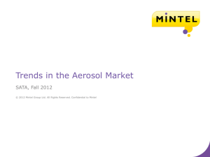 Trends in the Aerosol Market