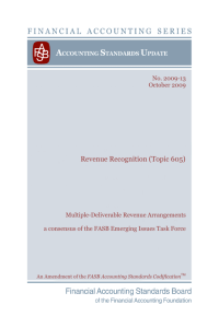 Revenue Recognition (Topic 605)