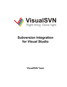 Subversion Integration for Visual Studio