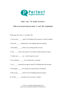 Some and Any Exercise 1 - Perfect English Grammar