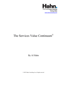 The Services Value Continuum©