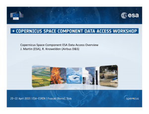 CSCDA ESA infrastructure overview
