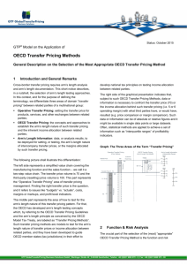 OECD Transfer Pricing Methods