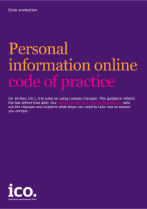 Personal information online code of practice For organisations PDF