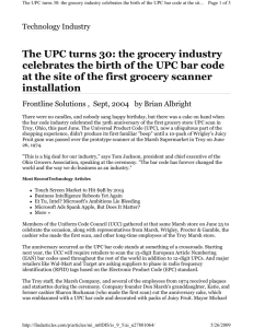 The UPC turns 30: the grocery industry celebrates the birth of the