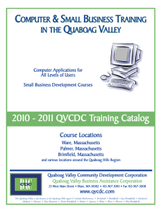 QVCDC Courses revised 2010:Layout 1